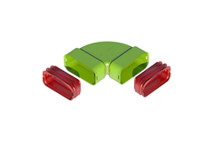 Ubbink Air Excellent 55SC kit elbow horizontal